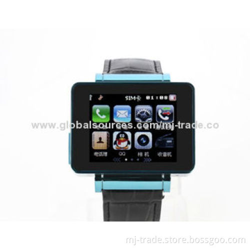 i8s Smart Watch Phone/Wi-Fi/quadband/touchscreen/Java/camera/MSN/Skype/Twitter/Facebook/MP3/G-Sensor